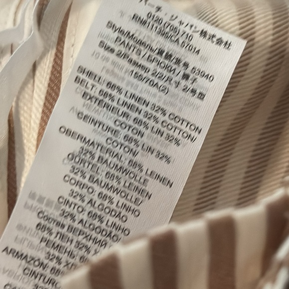 Tory Burch Striped Pants.  Size 2 - Picture 6 of 9